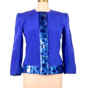 Carolina Herrera for Saks Fifth Avenue, blue jacket